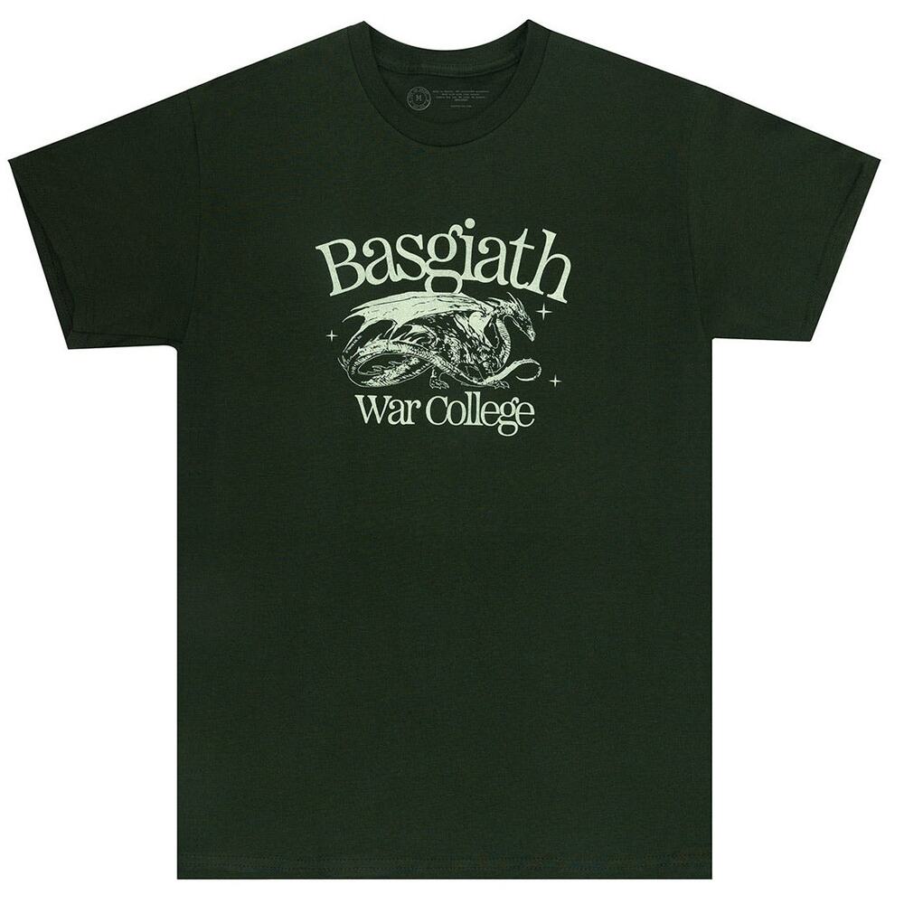 NWT Out of PrintFourth Wing: Basgiath War College Unisex T-Shirt in Green sz XL